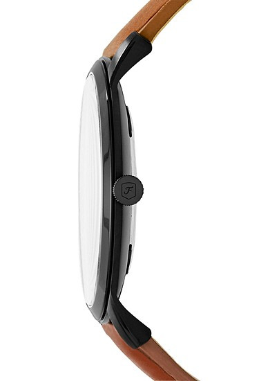 Minimalist Slim Three-Hand Light Brown Leather Watch | Fossil (US)