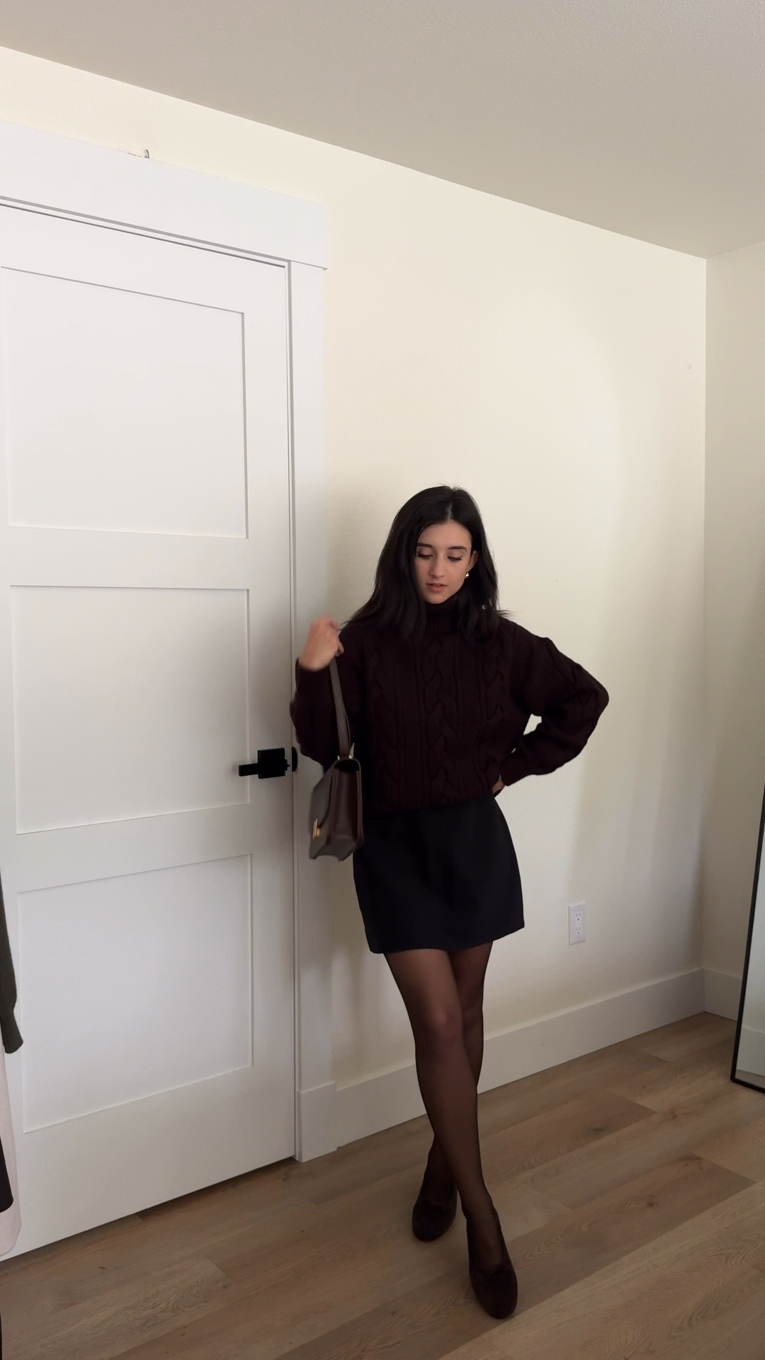 Knit - XS 
Skirt - small 

#LTKPetite #LTKHoliday