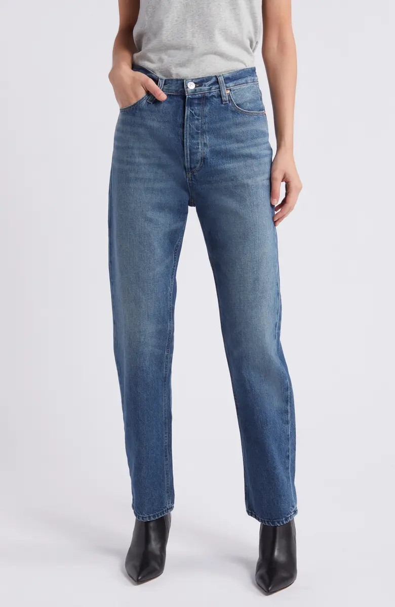 PAIGE Sawyer High Waist Straight Leg Jeans | Nordstromrack | Nordstrom Rack