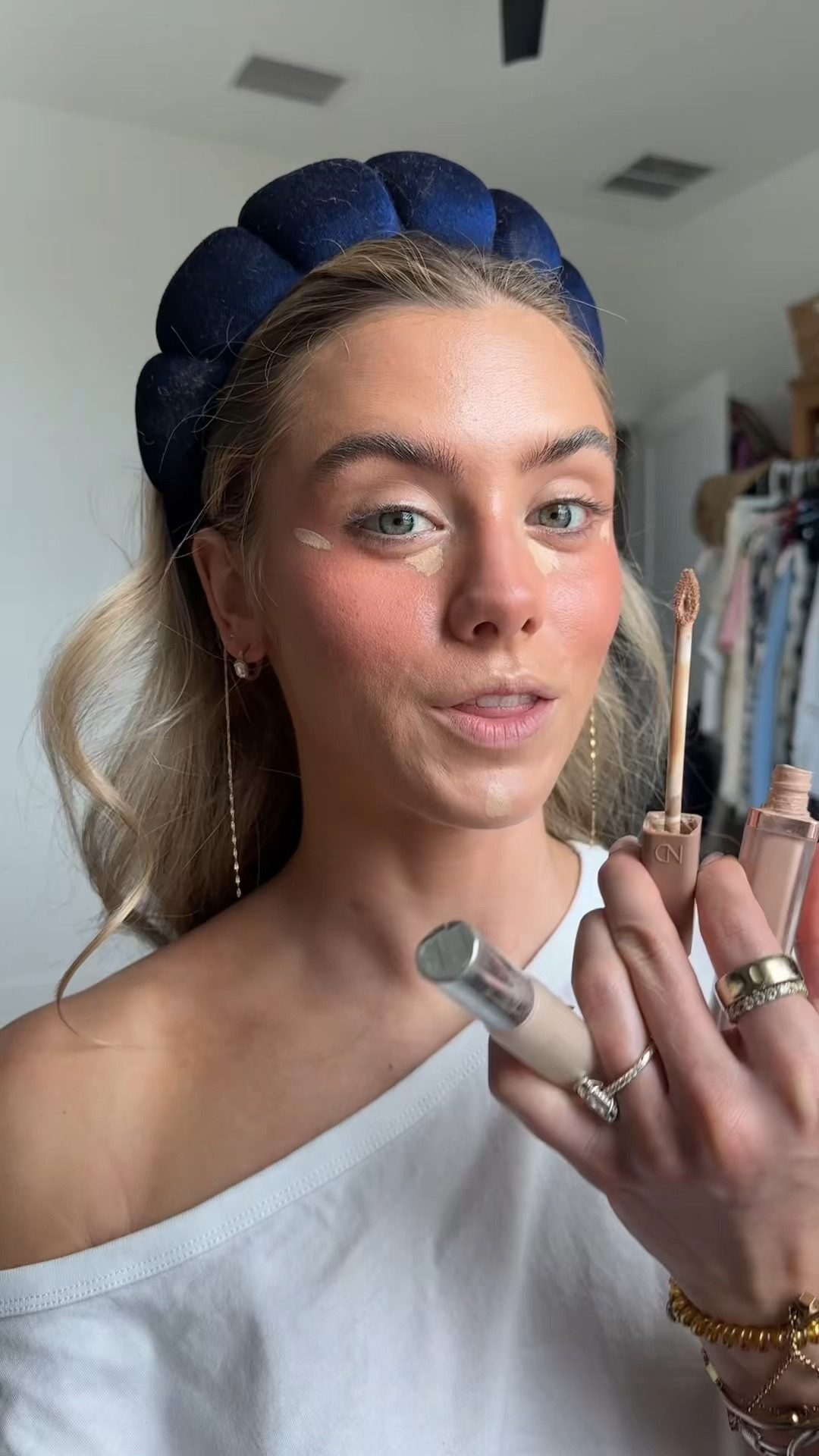 @Sephora savings event is coming up and these are my concealer recommendations especially as someone with acne prone dry skin. @hauslabs concealer! A long-wearing, non-comedogenic concealer that visibly blurs, brightens and conceals with medium, buildable coverage that de-puffs after 2 weeks of daily use. @Natasha Denona concealer shade N2 A creamy medium-full coverage concealer, with active skincare ingredients to brighten, depuff & blur, delivers a natural finish for up to 19 hour wear.

#LTKBeauty #LTKselfcare #LTKgrwm