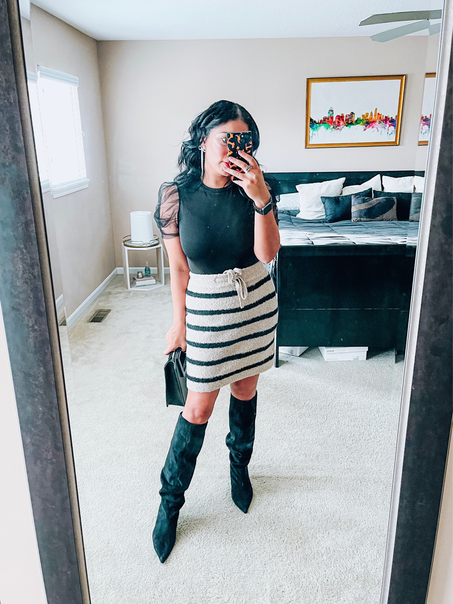 Holiday party outfit
Tulle sleeve top
Sweater skirt
Slouchy boots


#LTKparties #LTKCyberWeek #LTKfindsunder100