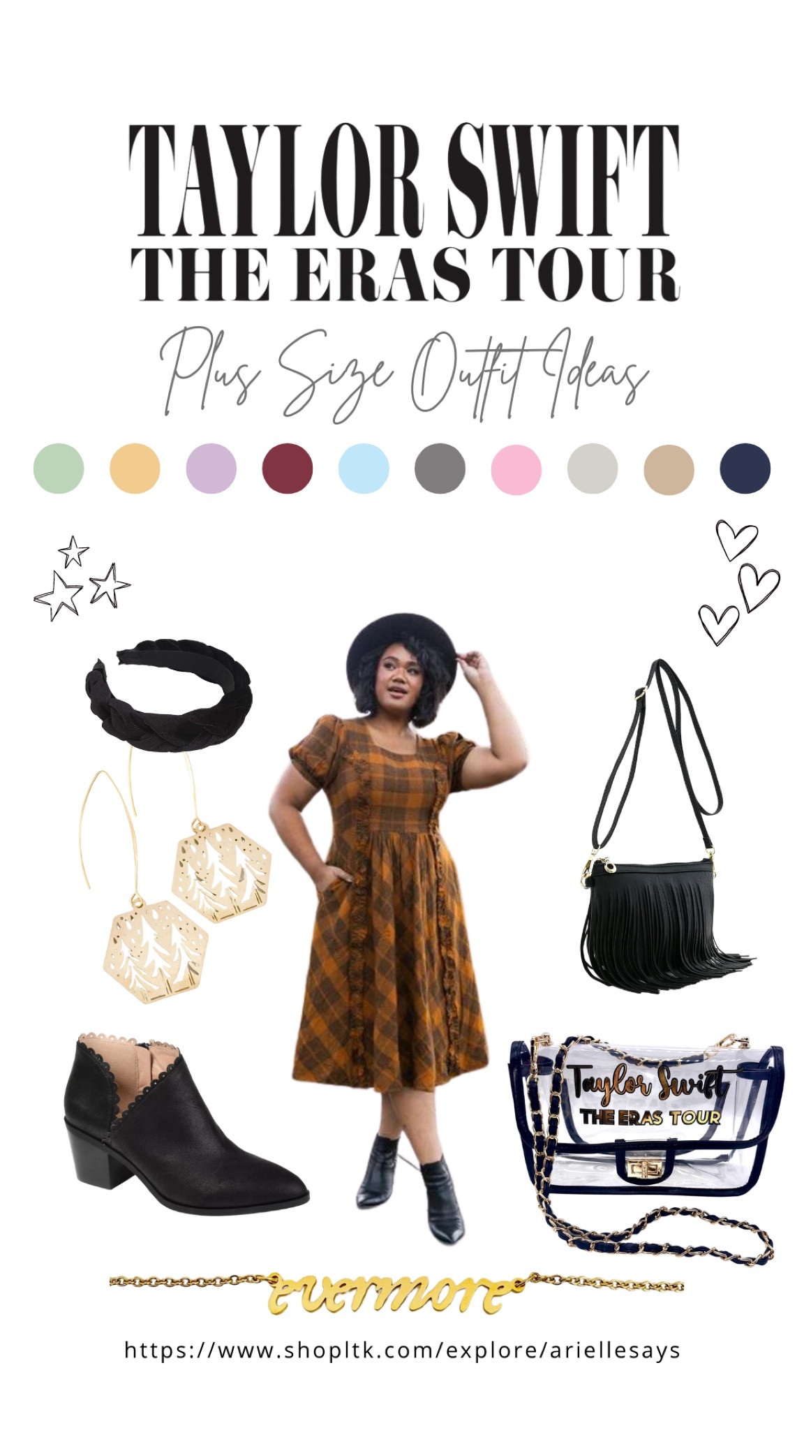 Taylor swift eras tour plus size outfit - evermore edition! 

#LTKFestival #LTKcurves