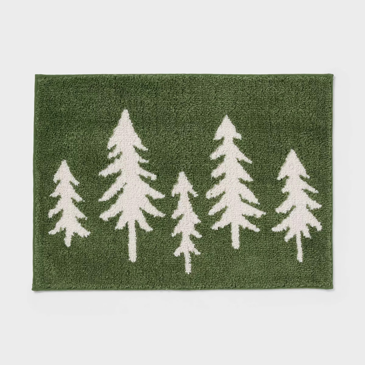 17"x24" Trees Christmas Bath Rug Green - Wondershop™ | Target