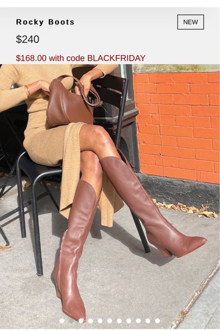 Beautiful brown leather knee high boots on sale with code CYBER 

#LTKCyberWeek #LTKsalealert #LTKshoecrush