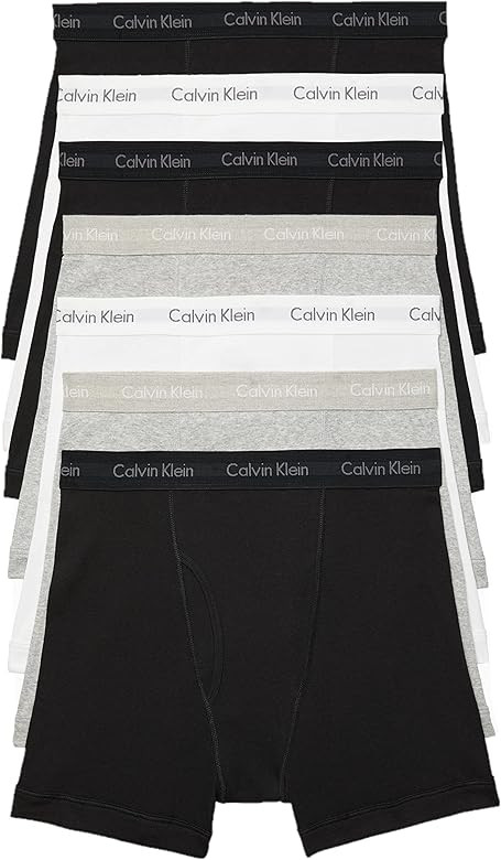 Calvin Klein Men's Cotton Classics 7-Pack Boxer Brief | Amazon (US)