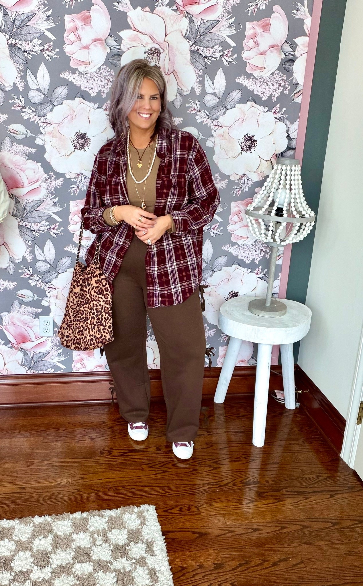 ⛔️CLEARANCE! 
So many good clearance finds with this look!
- Sneakers are $9.88
- Flannel is $7-$8 depending
- J. Crew necklaces are clearance and another 60% off clearance price!
- $8 favorite shirt that I always scream about from Walmart now in new colors! 
- These bow sweatpants are only $14.98?!?!
- Also linked my tanner, favorite lashes, and eyeshadow :)

#walmart #walmartfashion #walmartstyle  walmart fashion, walmart style, walmart outfit, walmart look, walmart fashion, found it at walmart, walmart fashion finds, walmart summer, walmart winter, walmart fall, walmart spring, walmart new arrivals, walmart outfit, walmart outfit inspo, walmart outfit inspiration, walmart curves, walmart curvy, curvy walmart, midsize walmart, walmart midsize, walmart ootd, walmart shopping, new at walmart  #travel #outfit #look #ootd #airport #plane #airplane #car #train #cruise #flight travel style, travel fashion, airport outfit, airport style, airport fashion, airport fit, travel fit, travel look, airport look, travel outfit, travel ootd, travel look, affordable travel outfit  #lounge #loungewear #loungeoutfit #loungewearoitfit #loungestyle #loungewearstyle #loungefashion #loungewearfashion #loungelook #loungewearlook  

#LTKMidsize #LTKOver40 #LTKSaleAlert