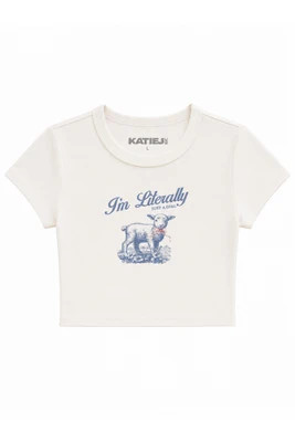 KatieJNYC TWEEN LAMB CLASSIC BABY TEE - TWEEN LAMB CLASSIC BABY TEE | Shop.app