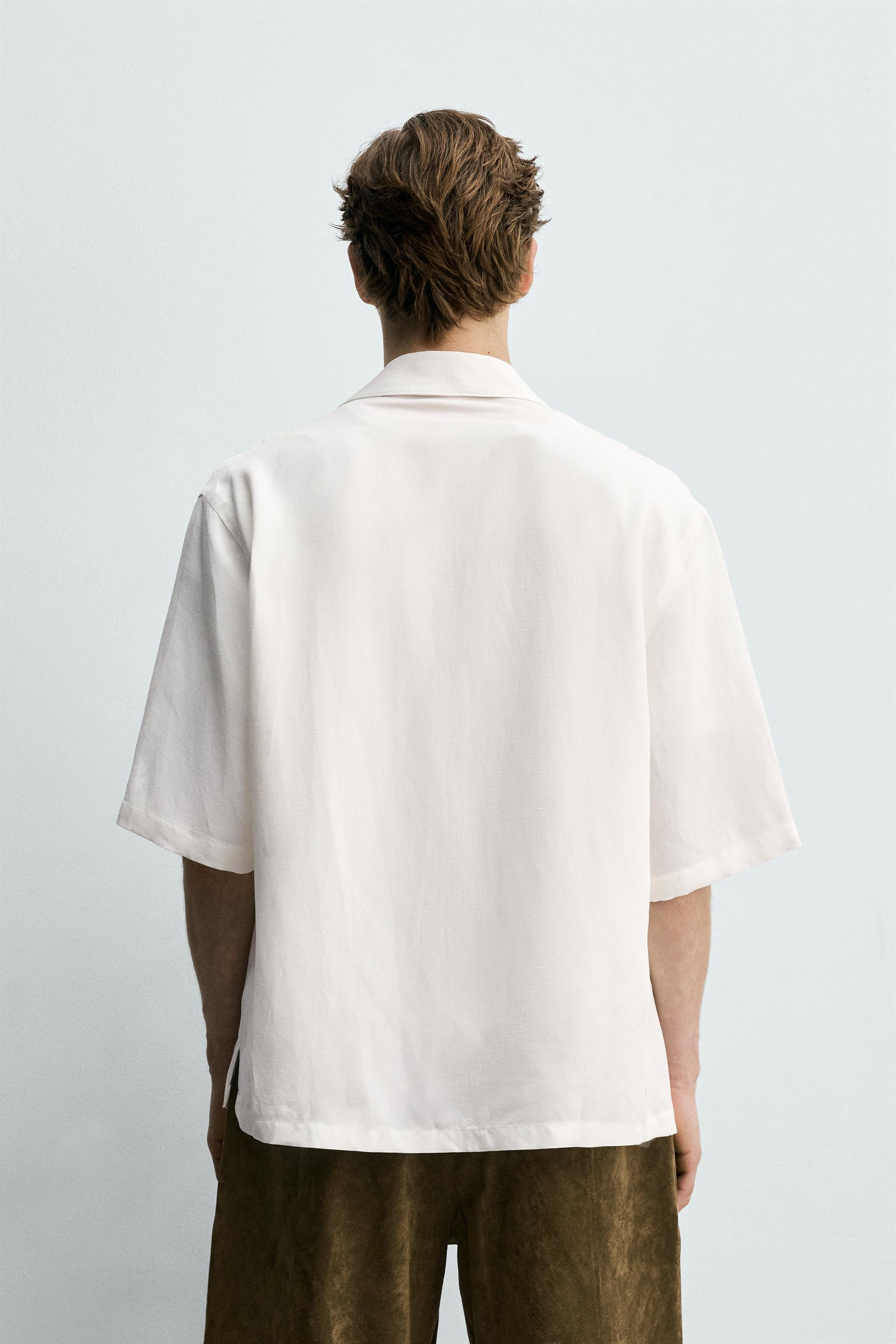 FLUID VISCOSE - LINEN SHIRT | Zara US