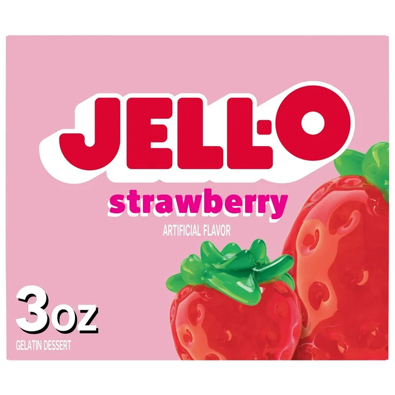 Jell-O Strawberry Gelatin Dessert Mix, 3 oz Box | Walmart (US)