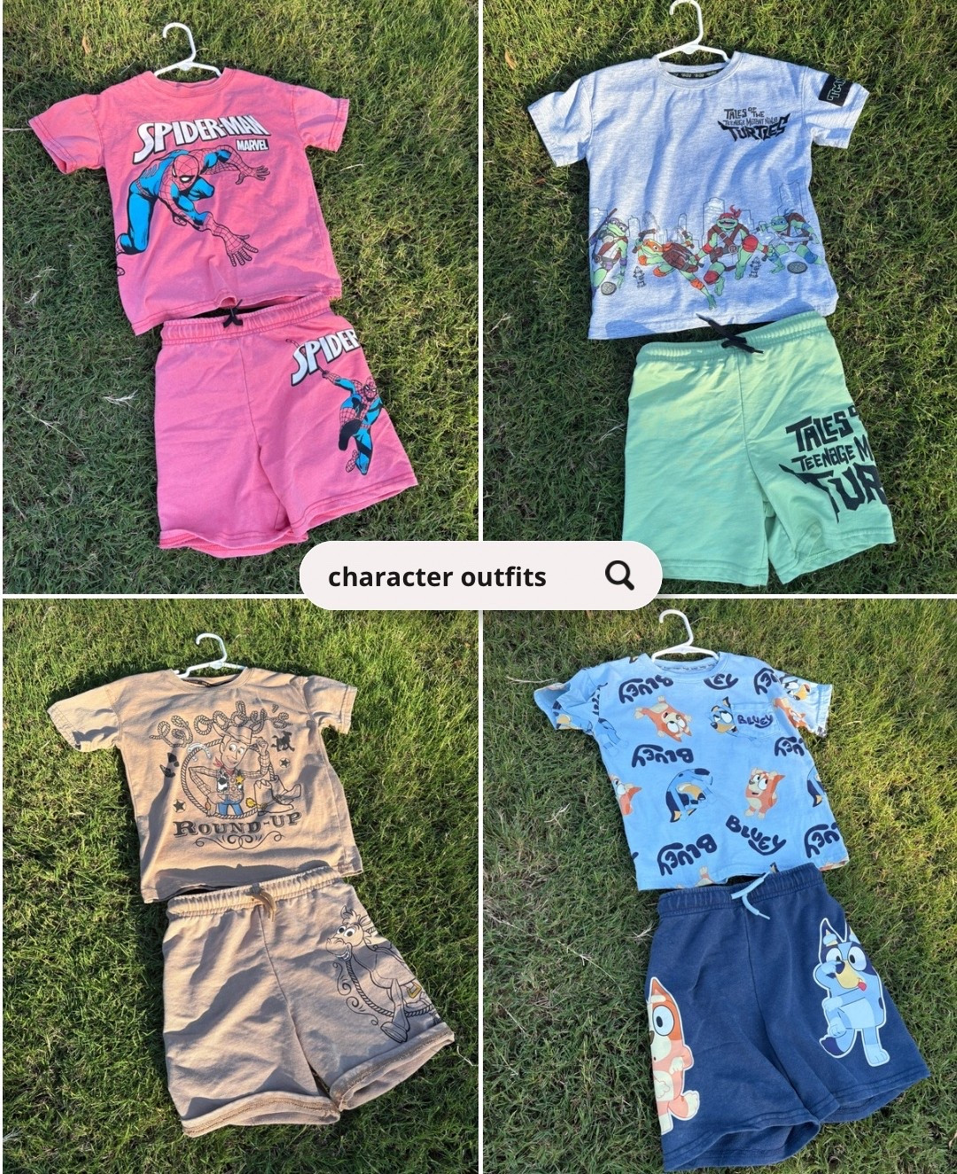 Toddler character graphic sets for $12.98!!! #toddlerclothes #charactersets 