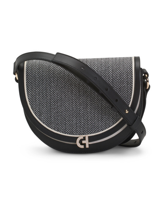 Leather Evie Saddle Bag | TJ Maxx