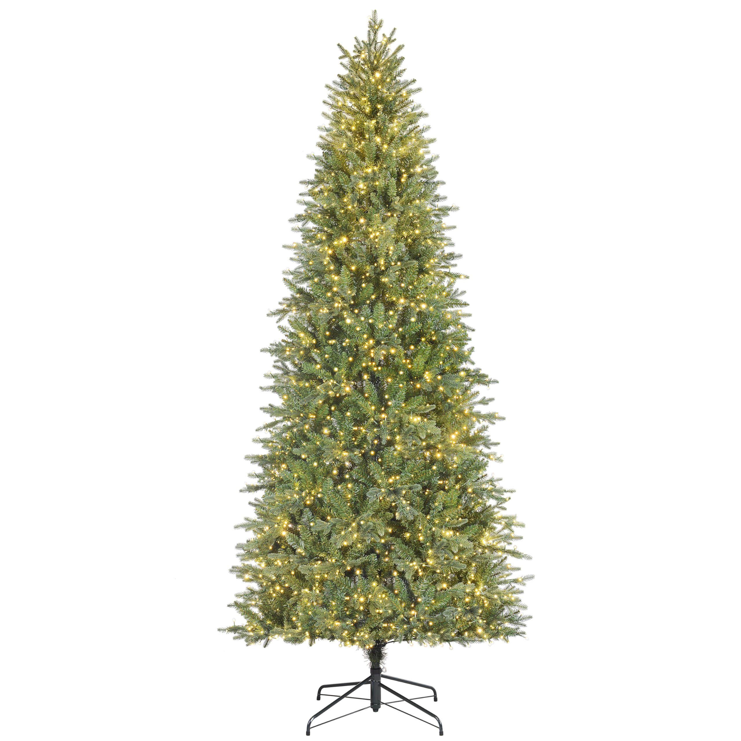 Haute Decor 9 Foot Queensbury Fir with 2700 Cluster 8-Function LED Lights, Including Twinkle - Ex... | Amazon (US)