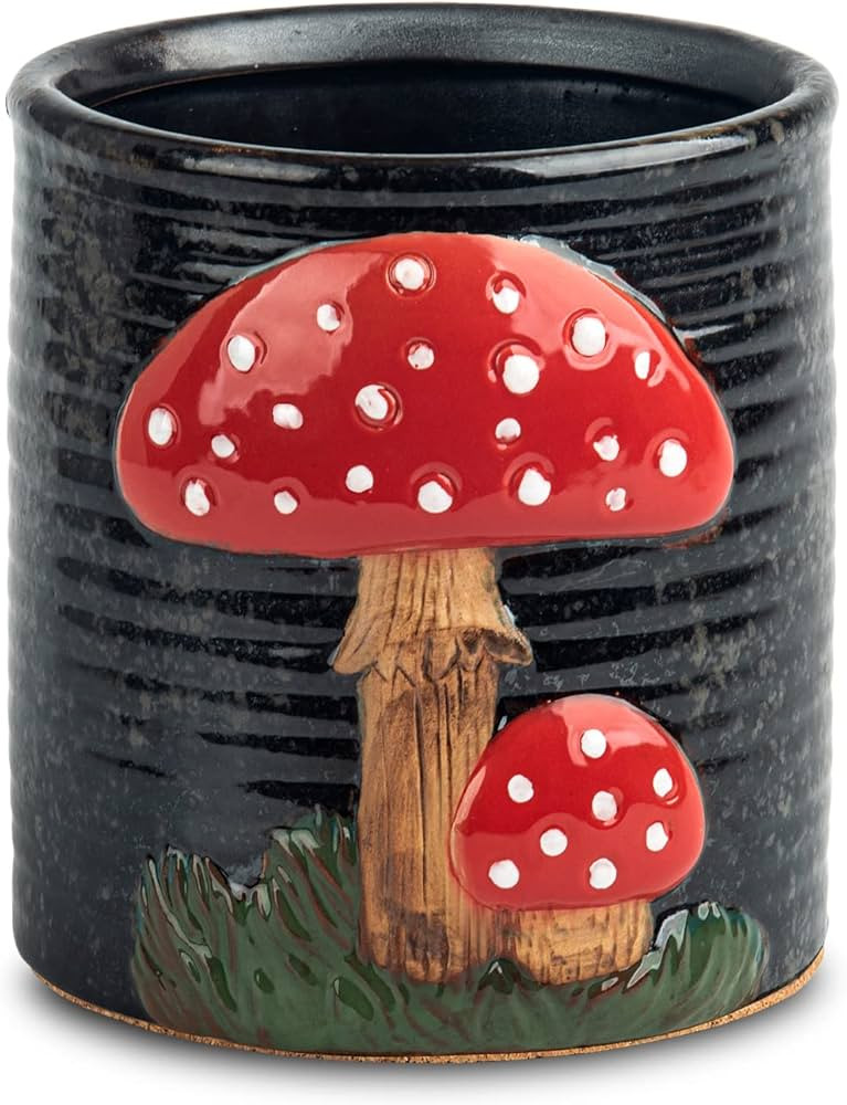 dgudgu Mushroom Kitchen Utensil Holder For Countertop Ceramic Utensil Holder For Kitchen Counter ... | Amazon (US)