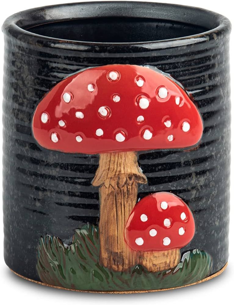 dgudgu Mushroom Kitchen Utensil Holder For Countertop Ceramic Utensil Holder For Kitchen Counter ... | Amazon (US)