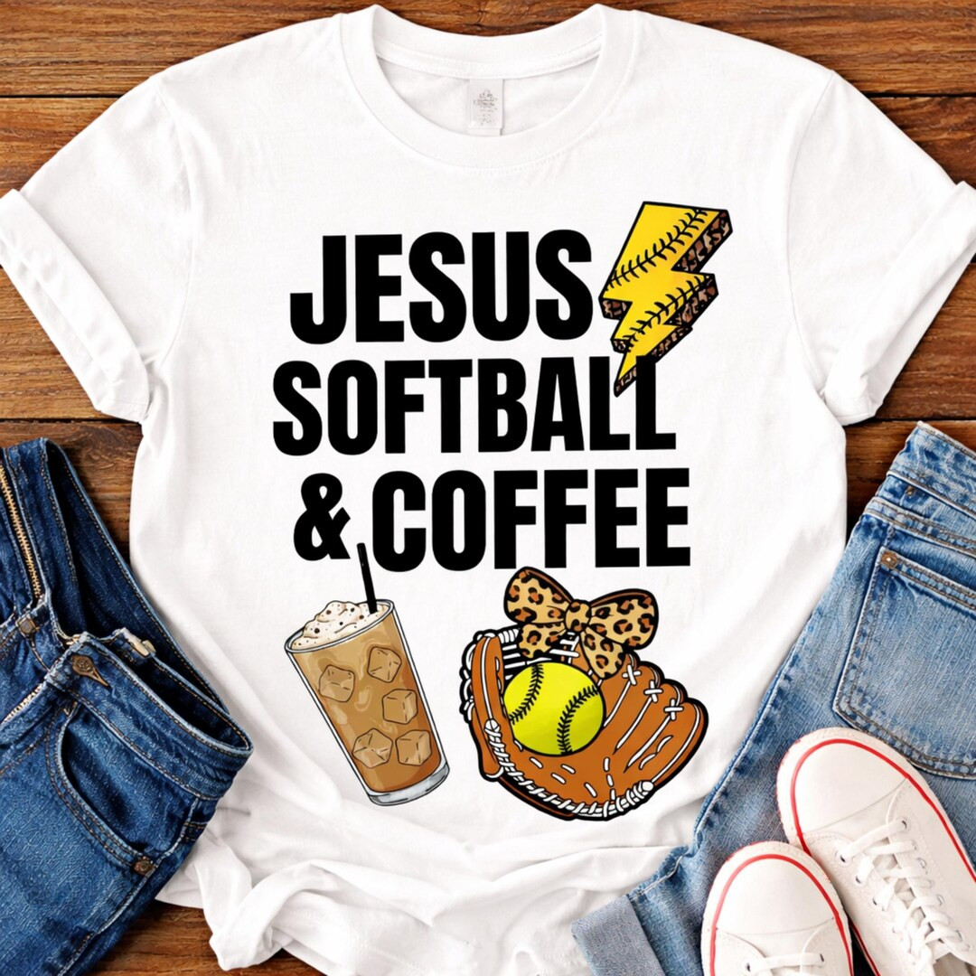 Jesus Softball Coffee Mama Shirt – Game Day Christian Tee - Etsy | Etsy (US)
