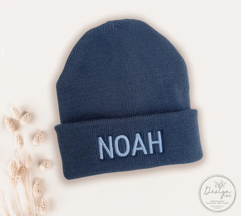 Embroidered Beanie Hat Newborn Personalized Hat for Babies and - Etsy | Etsy (US)