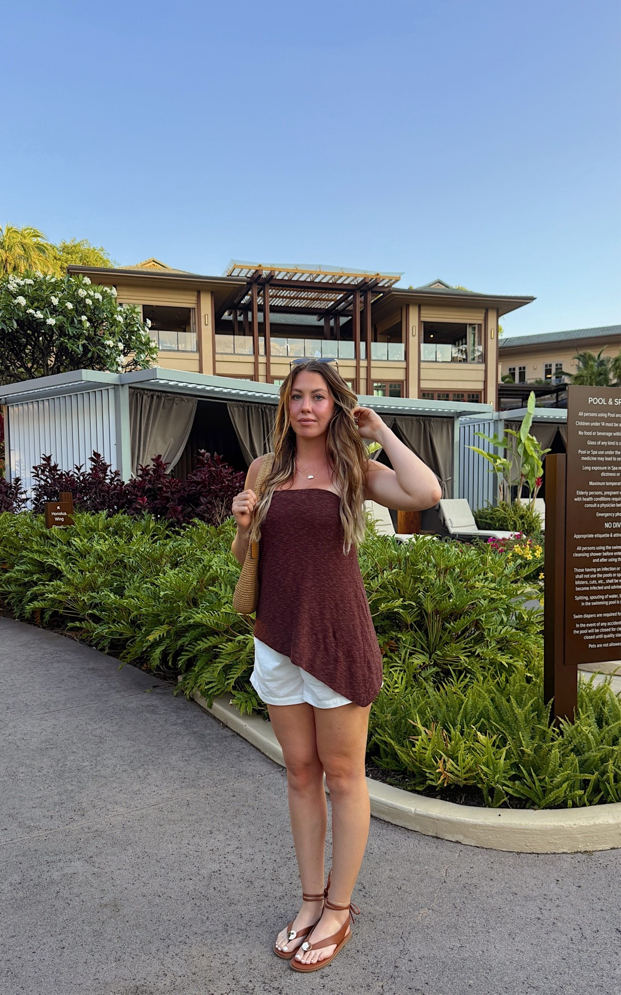 Casual beach dinner outfit idea. Wearing a small on top and medium on linen shorts

#LTKootd #LTKTall #LTKTravel