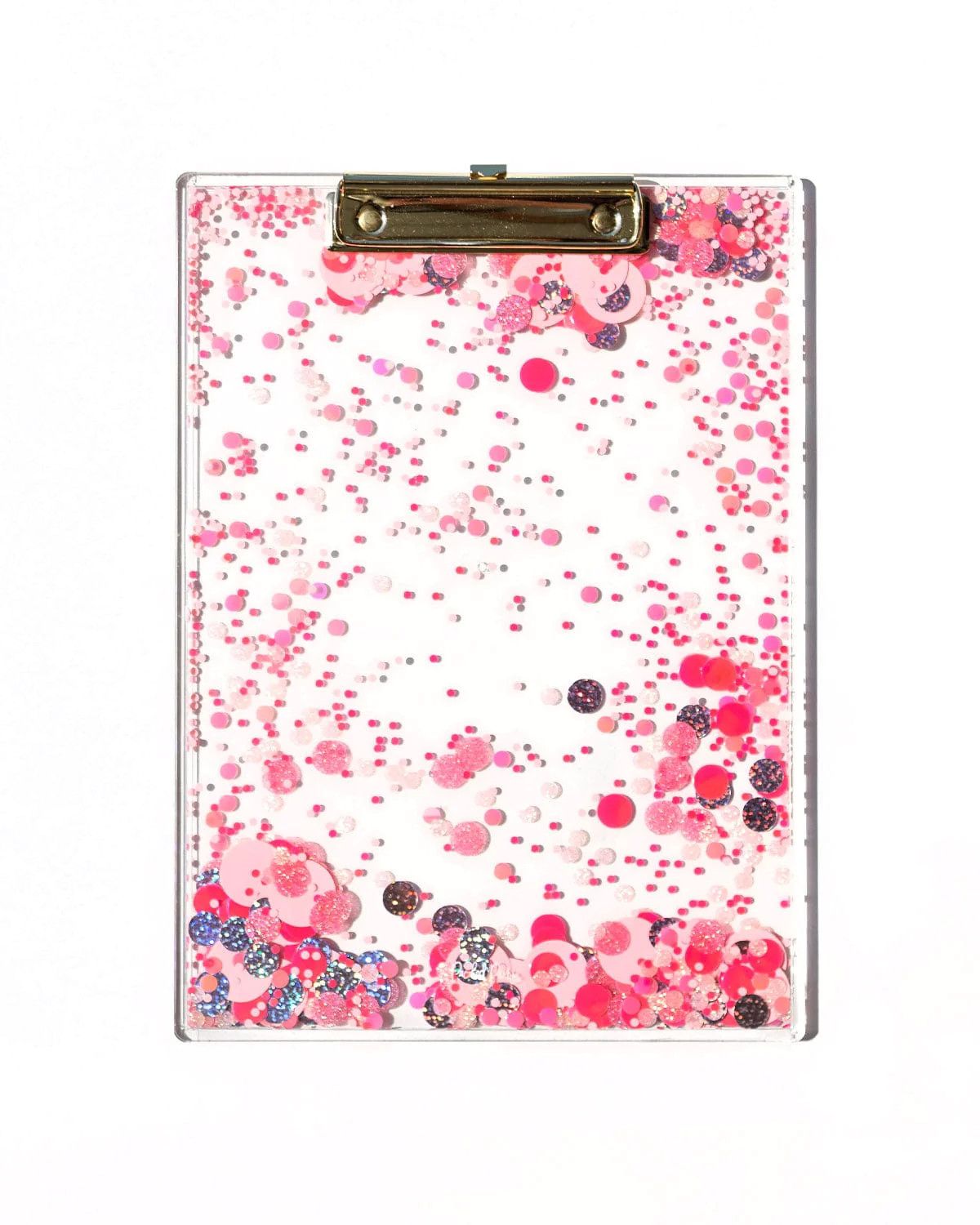 Pink Party Confetti Clear Clipboard | Packed Party