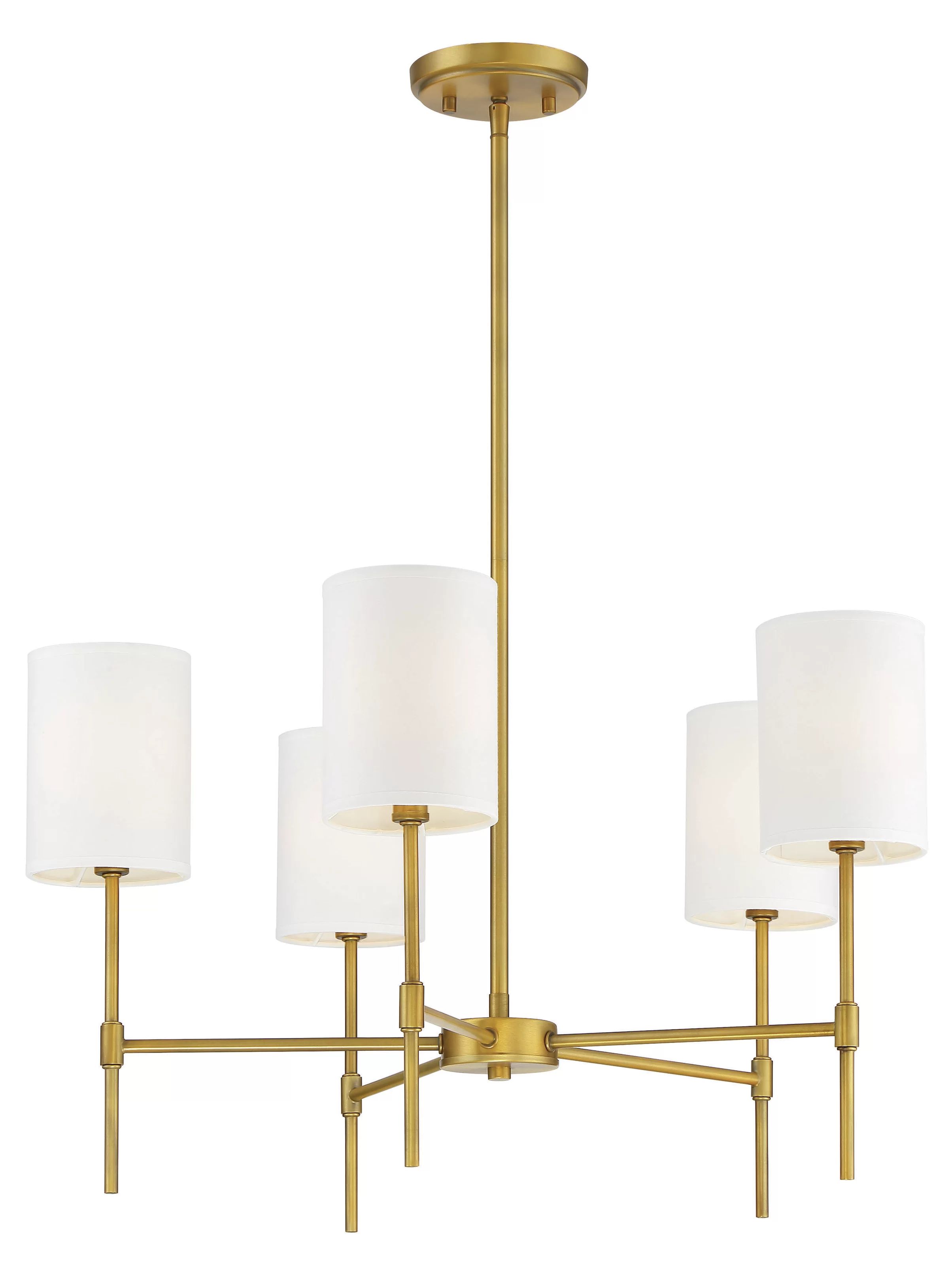 Elijah 5 - Light Shaded Classic Chandelier | Wayfair North America