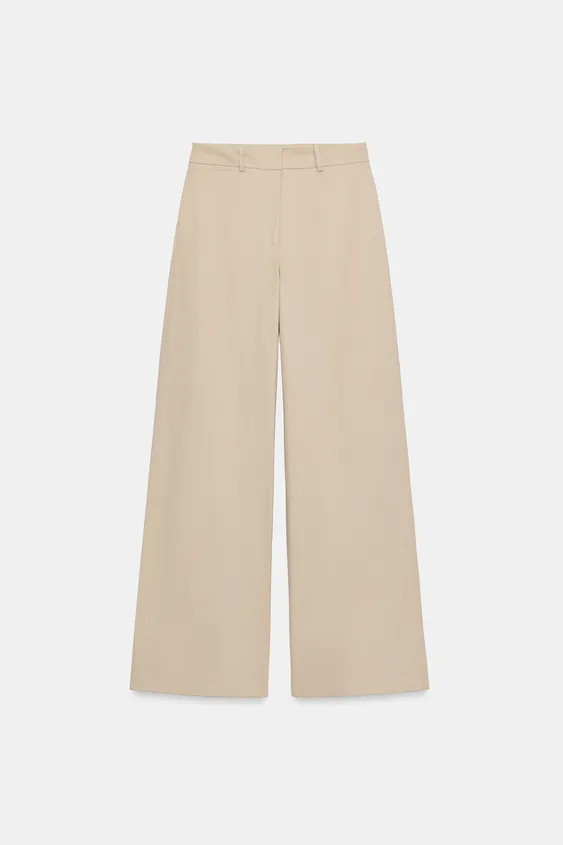 HIGH-RISE WIDE-LEG TROUSERS | Zara US