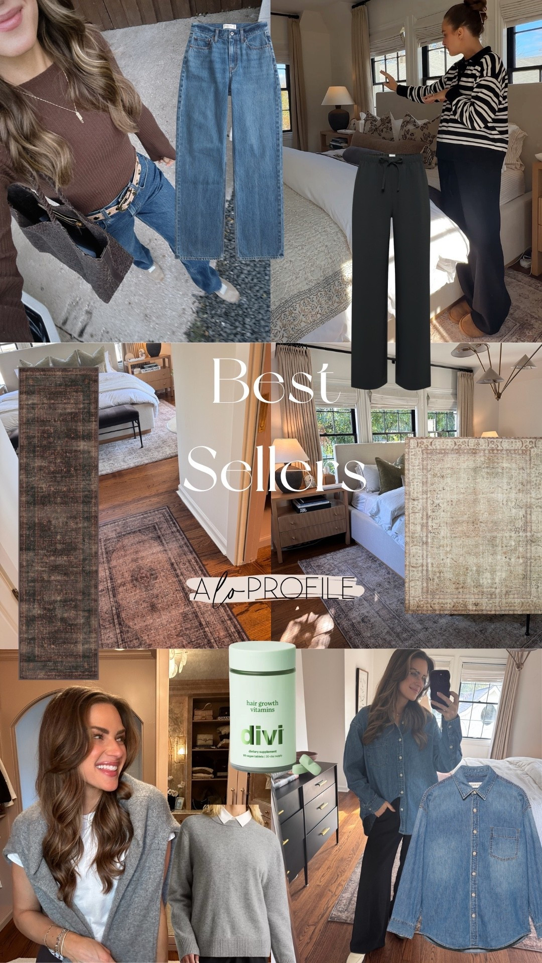 WEEKLY BESTSELLERS ✨
1. Bedroom Rug
2. My go to sweater
3. Washable Runner Rug *code*
4. The pants I wear every other day
5. My Most Worn Jeans this year *still on sale through tonight!*
6. The best Denim shirt
7. A non negotiable in my hair routine along with the scalp serum *code: ALOPROFILE will now save you 15% off*



#LTKHome #LTKootd #LTKBeauty