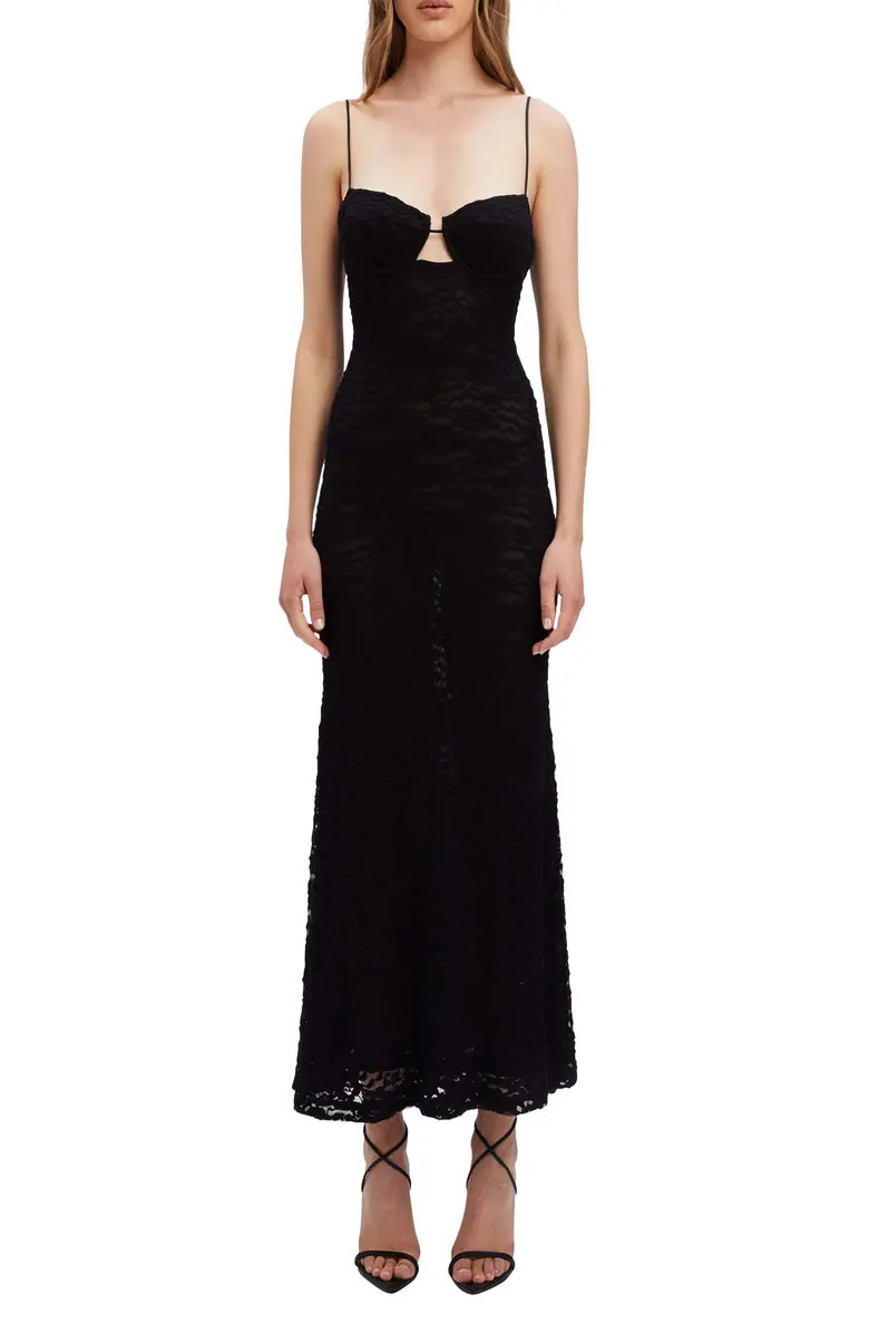 Yesenia Cutout Lace Midi Dress | Nordstrom