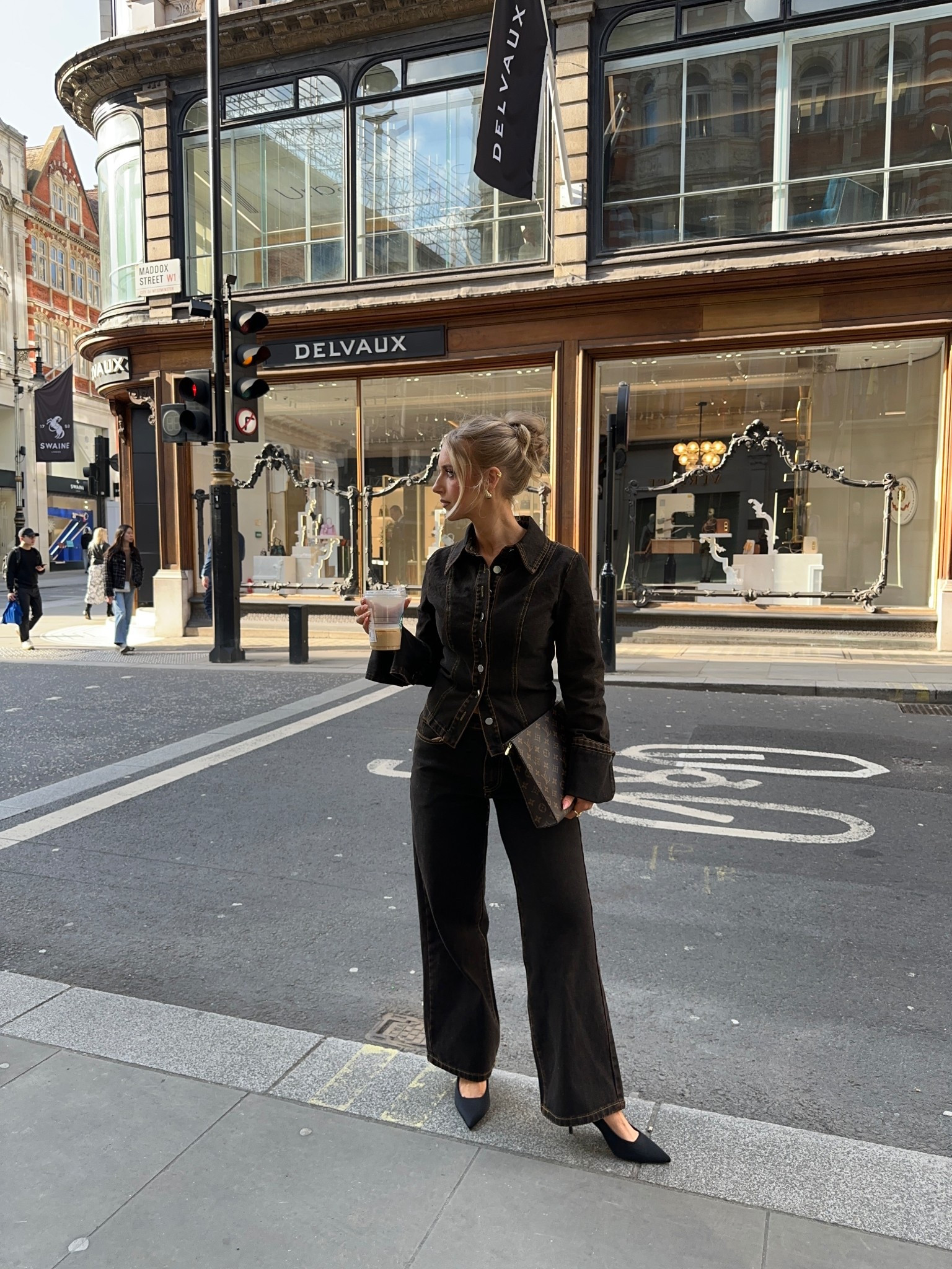 Brown double denim 

#LTKuk #LTKspring #LTKsummer