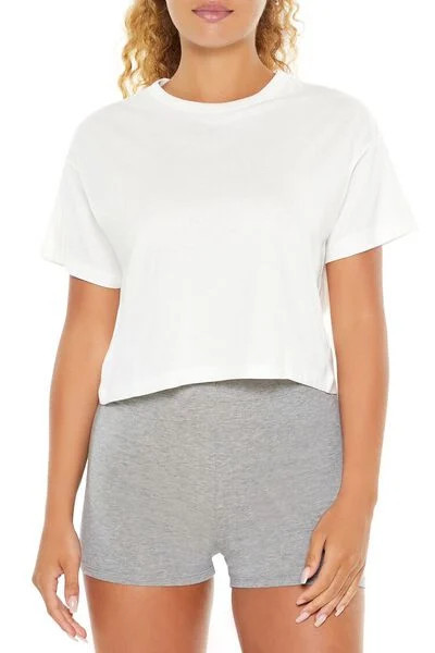Cotton Crew Tee | Forever 21