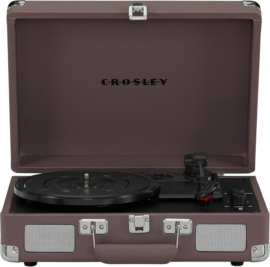Crosley CR8005F-WS Cruiser Plus Vintage 3-Speed Bluetooth in/Out Suitcase Vinyl Record Player Tur... | Amazon (US)