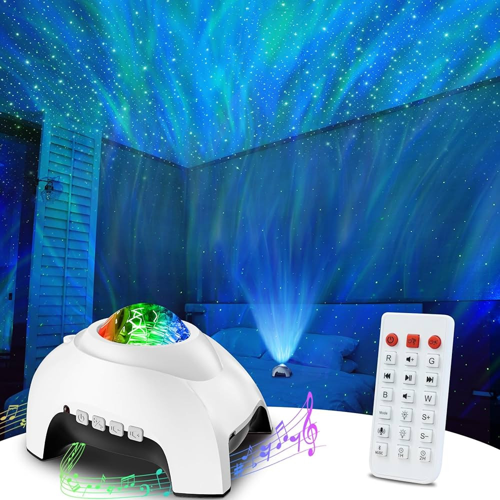Rossetta Star Projector, Galaxy Projector for Bedroom, Bluetooth Speaker and White Noise Aurora P... | Amazon (US)