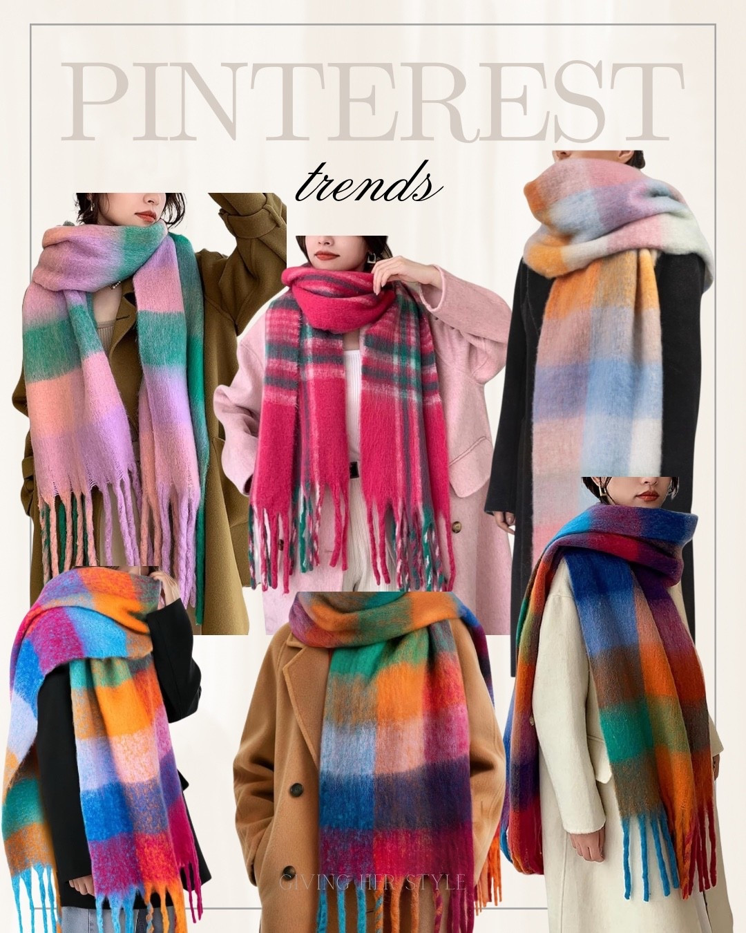 Popular on Pinterest! Colored scarves! 

Winter trends, 2026 trends, colored scarves, winter fashion, winter style, Pinterest inspired, ootd, amazon, Amazon fashion, Amazon style, Amazon winter outfit ideas 

#LTKFindsUnder50 #LTKTravel #LTKFindsUnder100