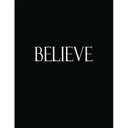 Believe : Black and White Decorative Book to Stack Together on Coffee Tables, Bookshelves and Interi | Walmart (US)