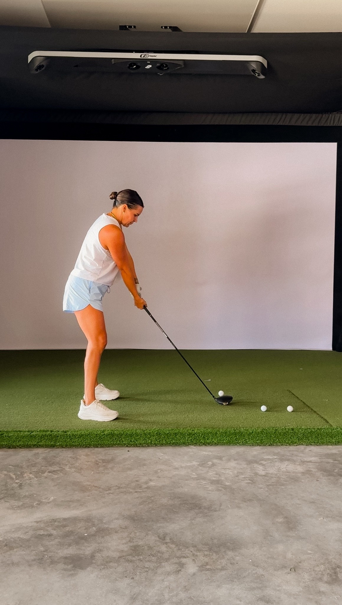 Workout fit, with a little swing practice.

#LTKootd #LTKgrwm #LTKOver40