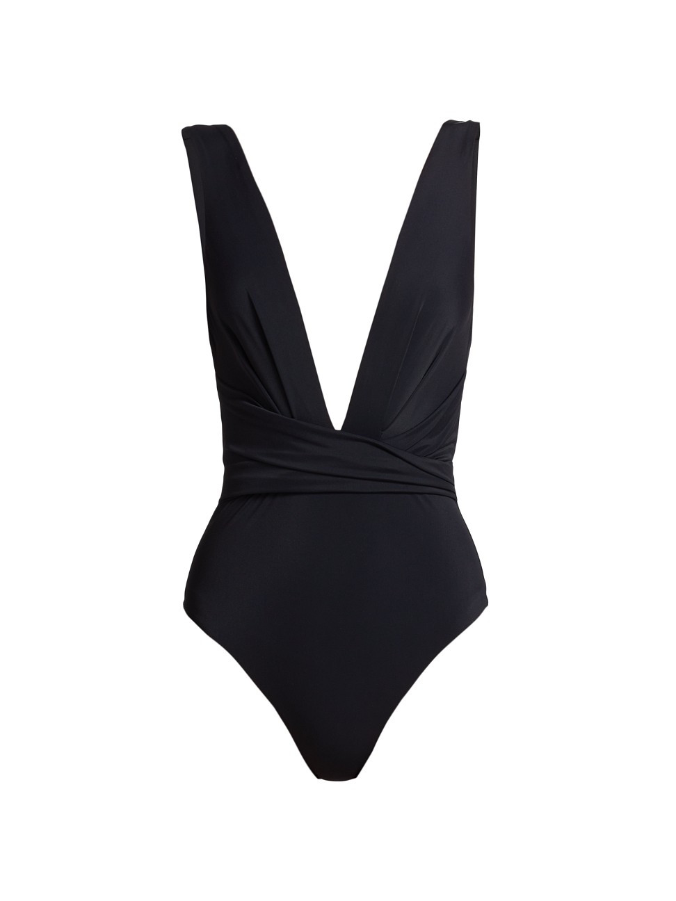Women's Raie Wrap One-Piece Swimsuit - Noir - Size 6 - Noir - Size 6 | Saks Fifth Avenue