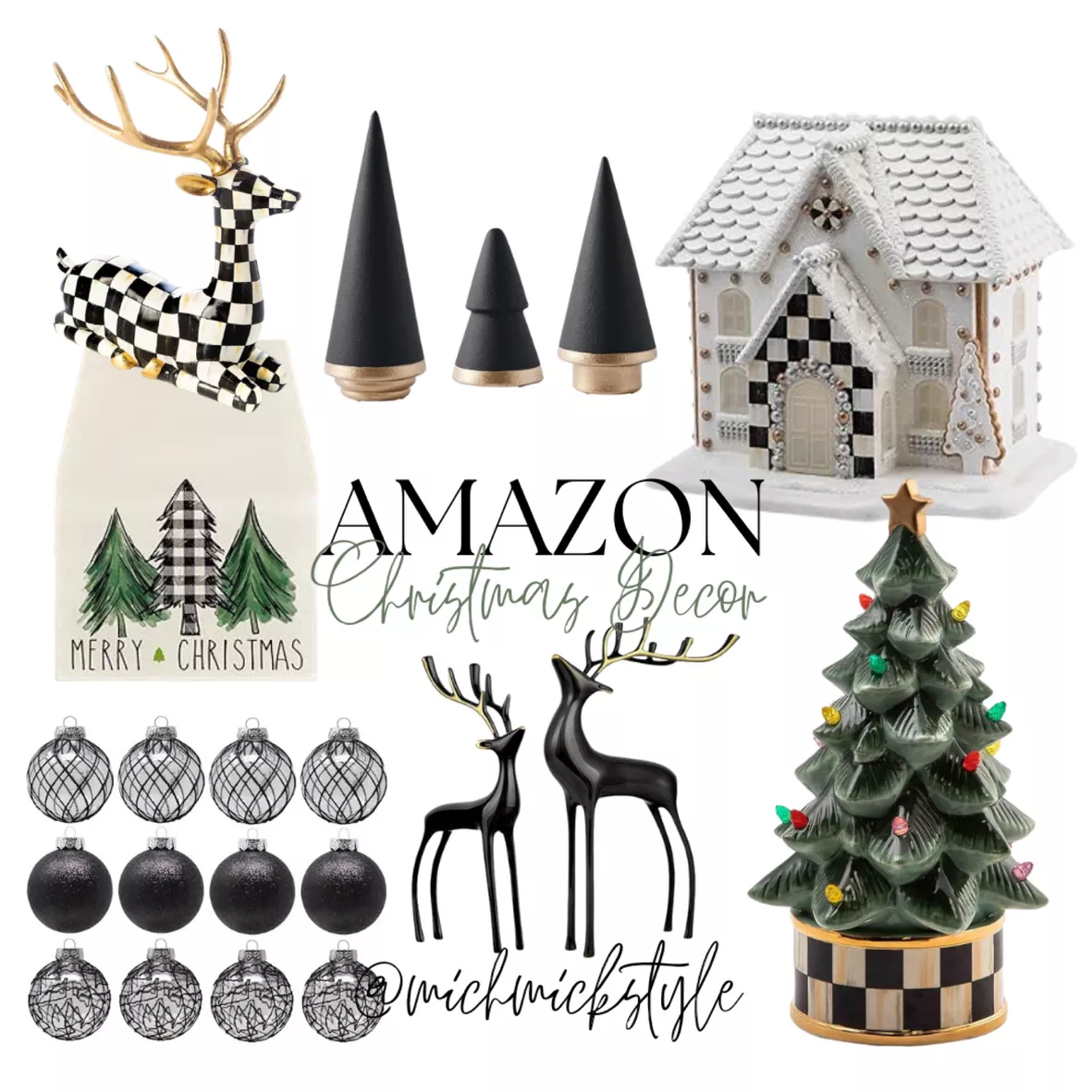 SLEETLY Black Ornaments for … curated on LTK