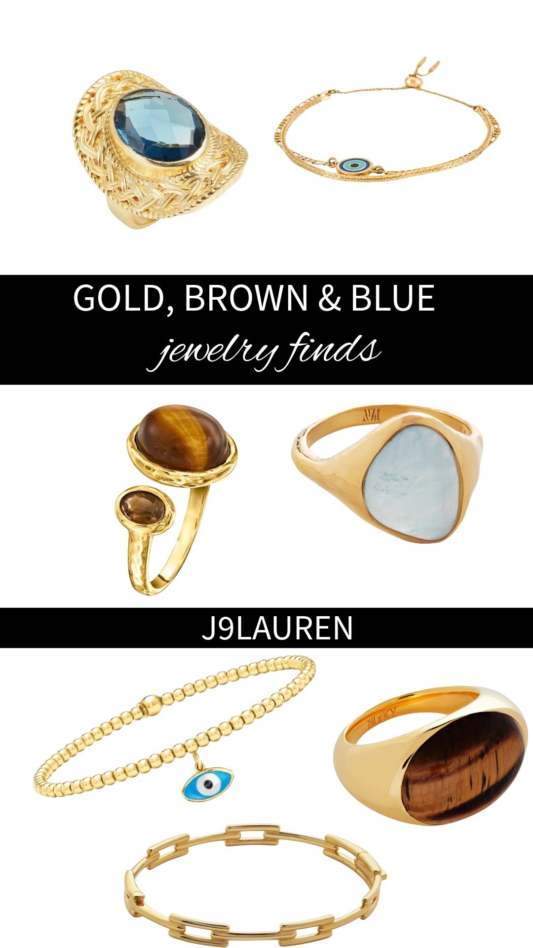 Golden Blues and Earthy Browns Jewelry Stack

Lately I’ve been reaching for jewelry that feels both beautiful and grounding. The mix of warm gold with rich brown tones and soft blues from gems and crystals has such a calming, earthy energy. It feels like wearing a little piece of nature with me, something that adds sparkle but also balance.

I love layering delicate gold chains with blue stones and deeper brown accents for contrast. The combination feels elevated but still relaxed and effortless. It’s the kind of stack that works just as well with a cozy neutral outfit as it does with a simple dress, and it always starts a conversation.

Jewelry like this isn’t just an accessory, it’s a mood. Soft, grounded, and a little bit luminous.

#jewelrylayering #goldjewelry #gemstonejewelry #crystaljewelry #blueandgold #earthtones #bohostyle #stackedjewelry #everydayjewelry #neutralstyle #accessorystyling #ootdstyle #styleinspo #californiastyle #elevatedcasual

gold jewelry | gemstone jewelry | crystal jewelry | blue jewelry | brown jewelry | layered necklaces | earthy style | neutral outfits | boho chic jewelry | everyday accessories

#LTKMidsize #LTKPetite #LTKPlusSize