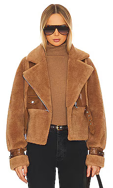 LAMARQUE Elody Jacket in Mocha & Brown from Revolve.com | Revolve Clothing (Global)