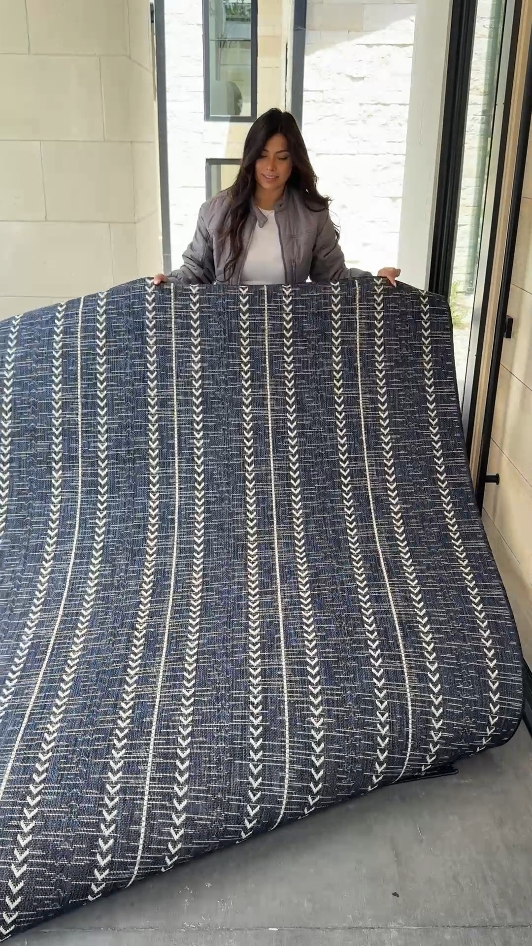 Changing out, your front door rug is key! I have had this one for a year and I love to pull it out for the summer. And I like to use pretty much the biggest fitness space this one I could’ve gone a little bit bigger but I’m using a 5x8.

#LTKHome #LTKSaleAlert #LTKmorningroutine