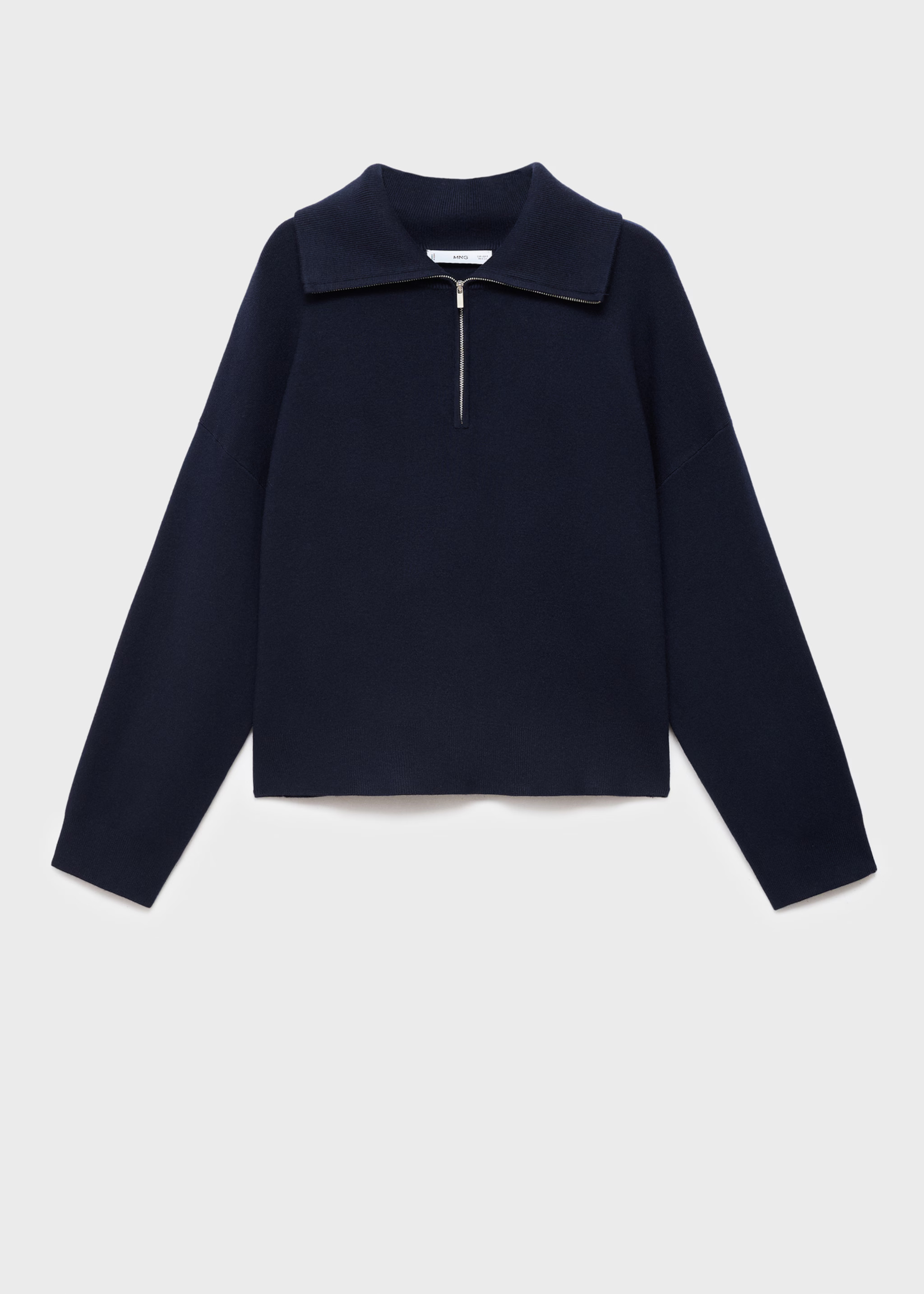 Turtleneck sweatshirt with zip - Women | MANGO United Kingdom | MANGO (UK)