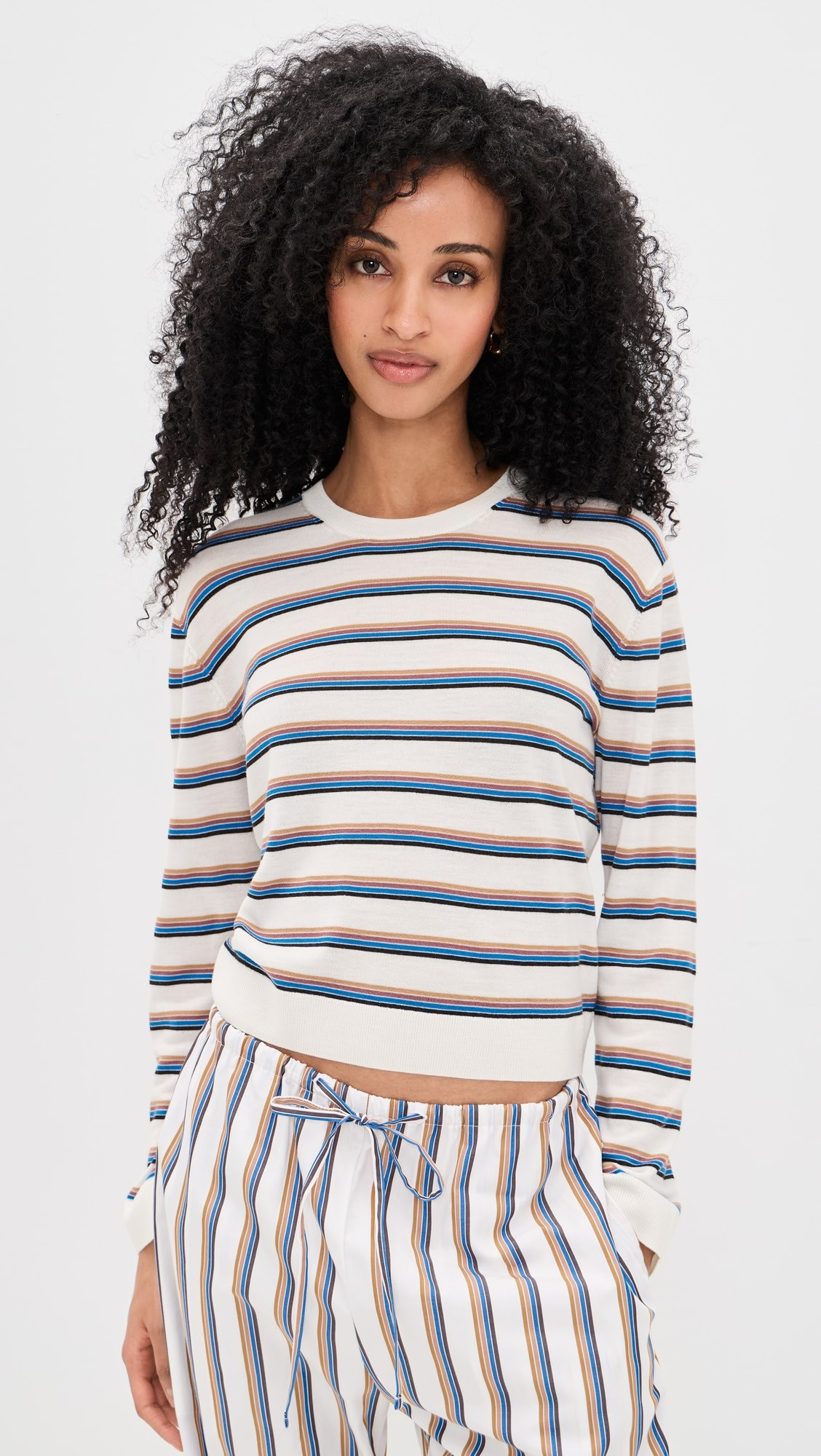 Striped Classic Crew Pullover | Shopbop