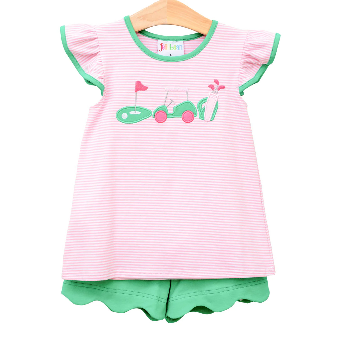 Gone Golfing Scallop Short Set | Hampton James Clothing