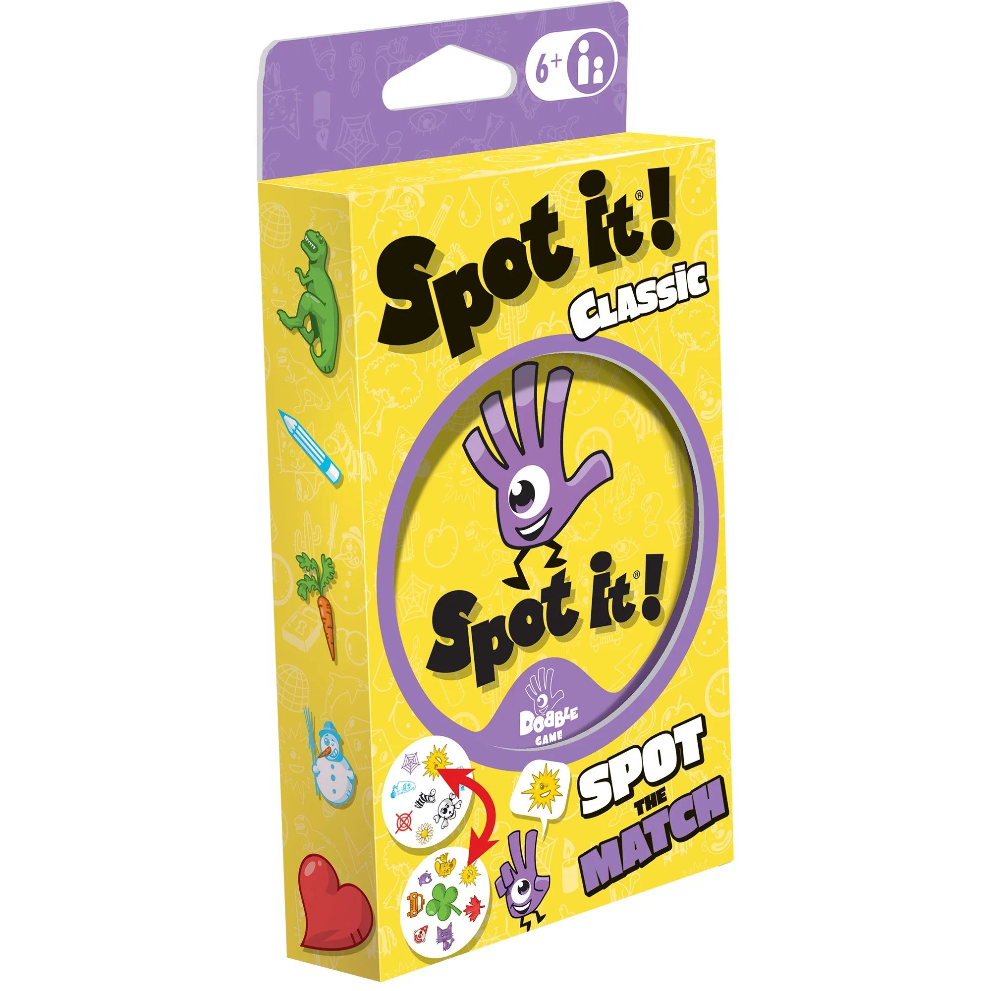 Spot It Classic Eco-Blister Family Card Game for Ages 6 and up, from Asmodee - Walmart.com | Walmart (US)