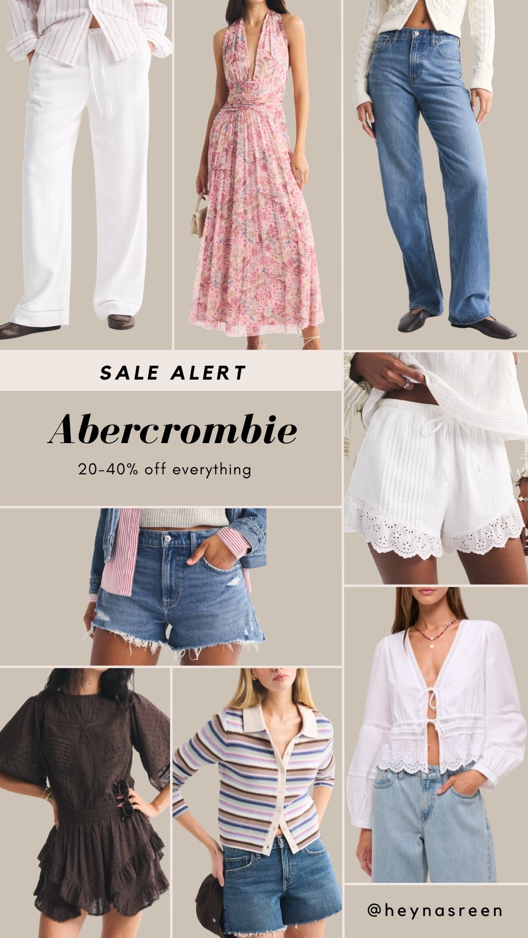 Get 20-40% off EVERYTHING at Abercrombie! So many cute spring finds. 

 

#LTKSeasonal #LTKSaleAlert