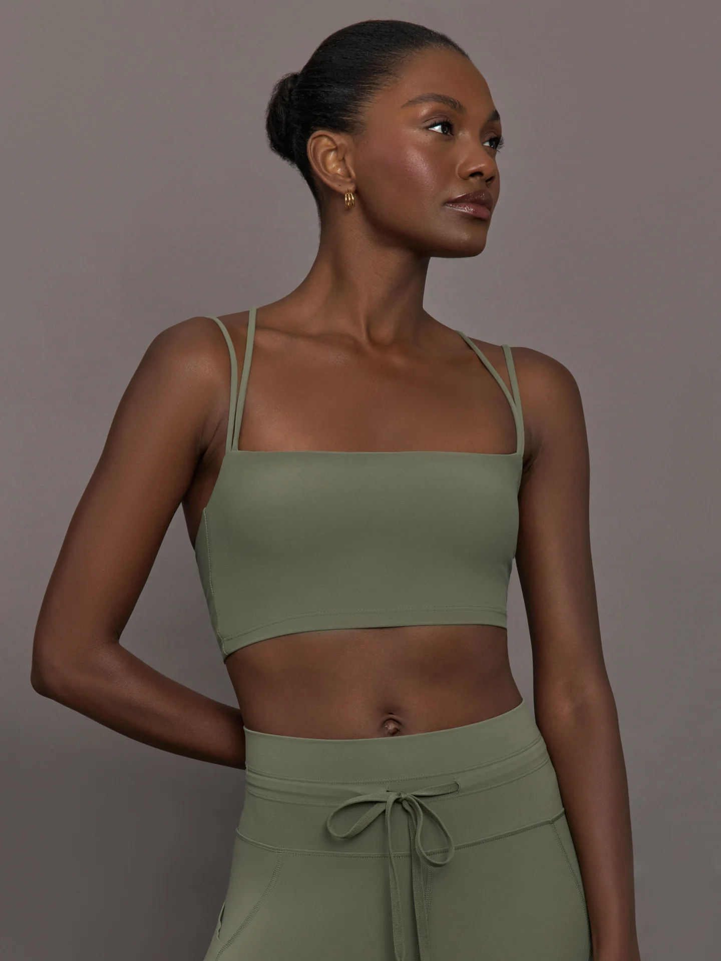 Strappy Bra in Melt - Moss | Carbon38