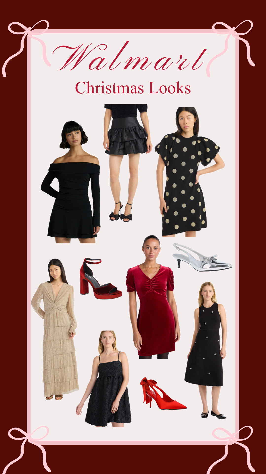 So many good Christmas party looks from Walmart this year! Lots of these could be used for NYE, too! 

 #LTKHoliday #LTKSeasonal #LTKFindsUnder50