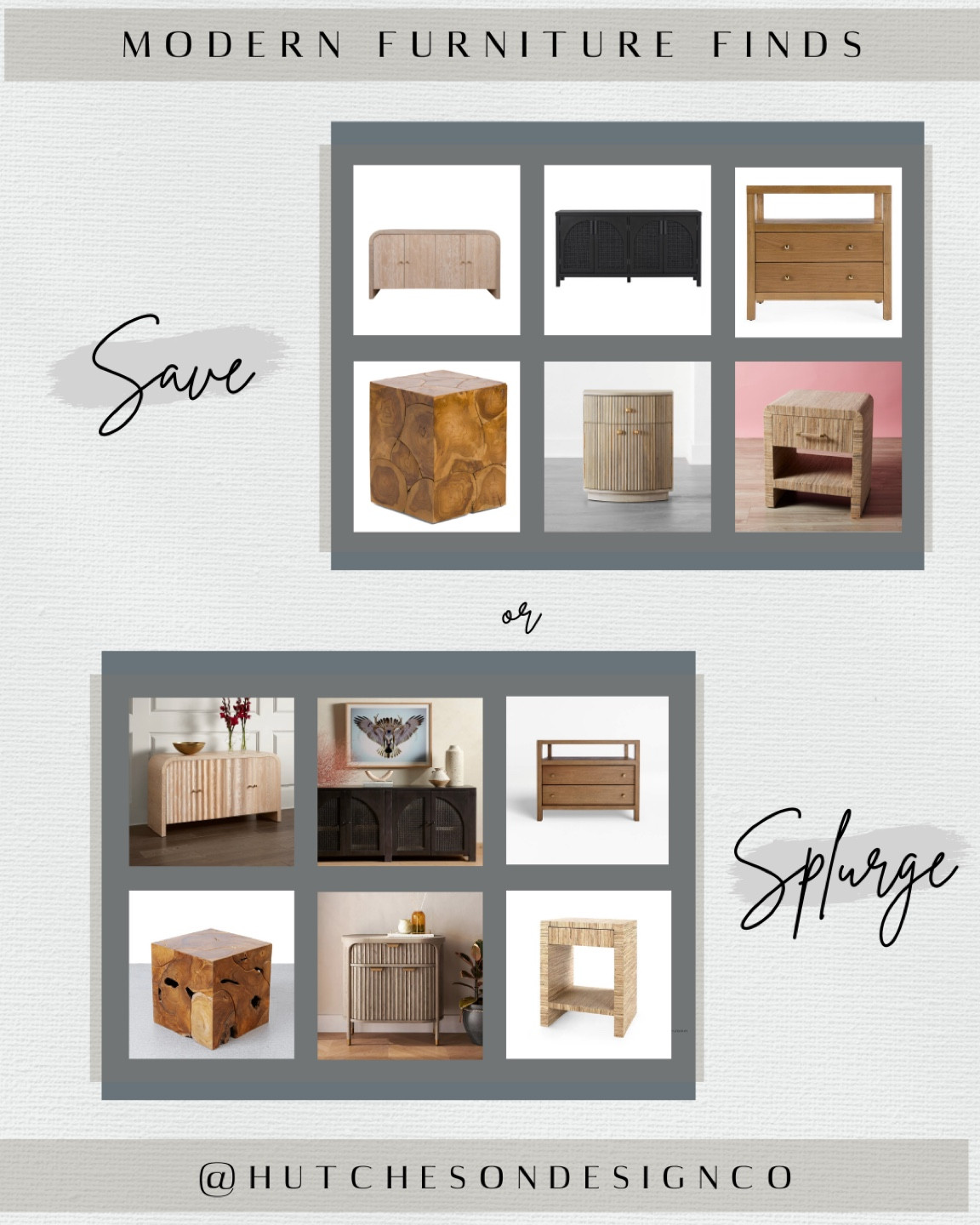 Designer or not? This weeks collection is a mixture of nightstands, bedside tables, buffet tables, entry tables, and side tables. Will you save or splurge? Shop your favorite pieces below! We’re always looking for new pieces for our clients to mix vintage with modern. Part of our secret recipe for executing the perfect high end look!   🤫


Save or Splurge, home inspiration, modern home decor, decorating on a budget, budget home decor, affordable home decor, affordable finds, nightstand collection, modern farmhouse decor, organic modern decor, warm modern, buffet table, transitional decor, traditional home decor, interior inspo, formal dining, home decor, decorating, home decorations, for the home, look for less, save, splurge vs save, good deals, deal finder, haul, shopping haul, just in, new collection, home finds, home round-up, curated looks, round-ups, design board, moodboards, home moodboard, deal of the day, daily deals, boho modern, neutral decor, neutral decor, neutral home decor, neutral home finds, Target shopping, Target run, furniture,modern traditional, modern organic, neutral haven, cozy home #LTKFind 

#LTKsalealert #LTKhome
