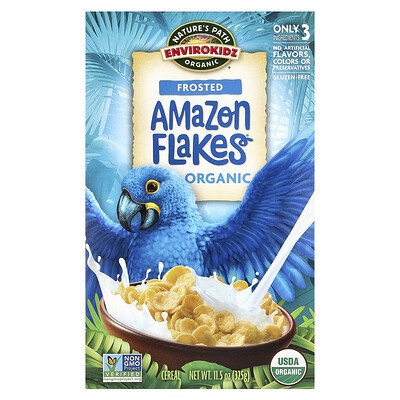 Nature's Path, Envirokidz Organic, Amazon Frosted Flakes Cereal, 11.5 oz (325 g) | iHerb