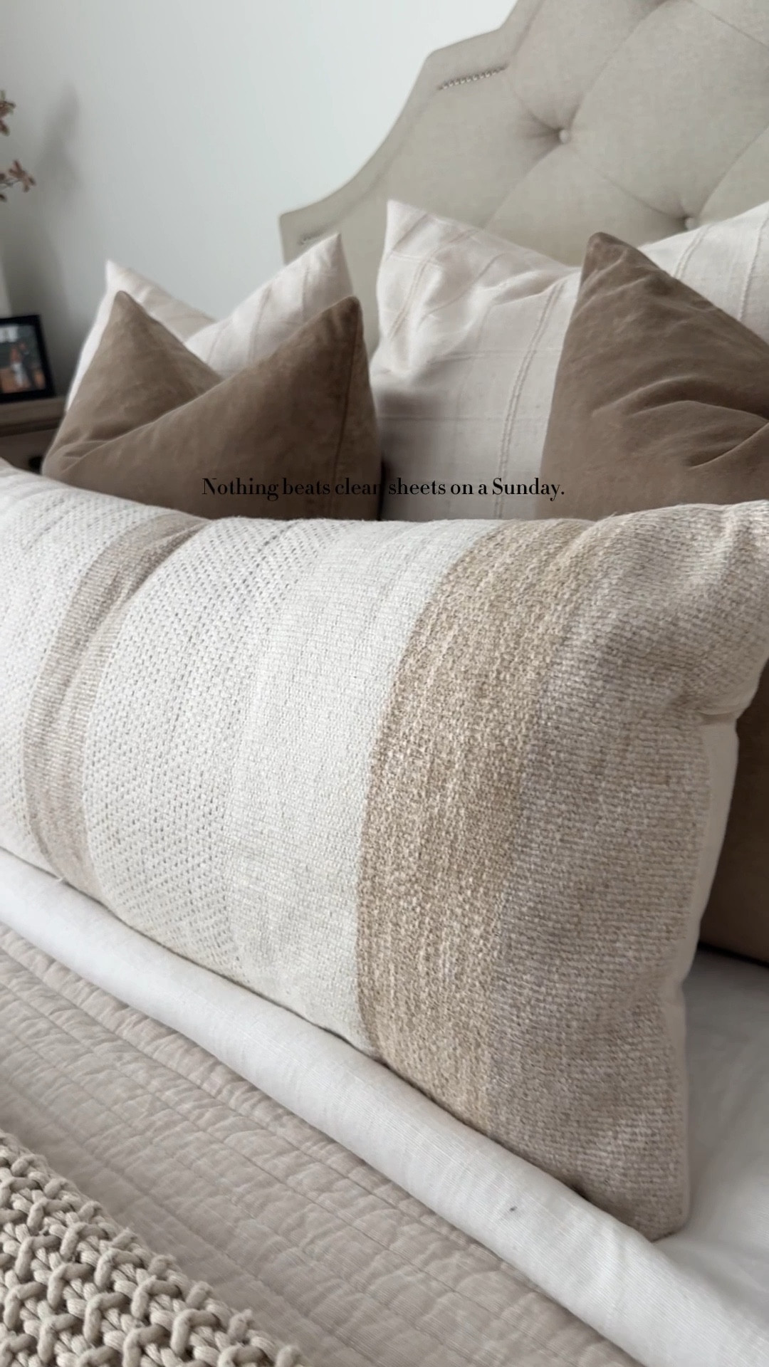Nothing beats clean sheets on a Sunday🤍

#LTKHome #LTKFamily #LTKU