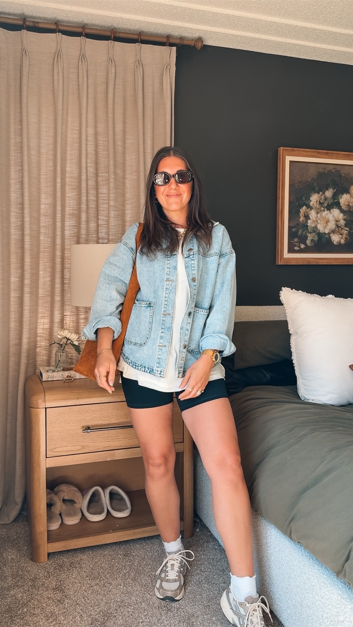 Basic doesn’t have to be boring! Biker shorts, oversized tee, gold jewelry & sunglasses make the perfect everyday mom outfit.

#LTKootd #LTKgrwm #LTKmomlife