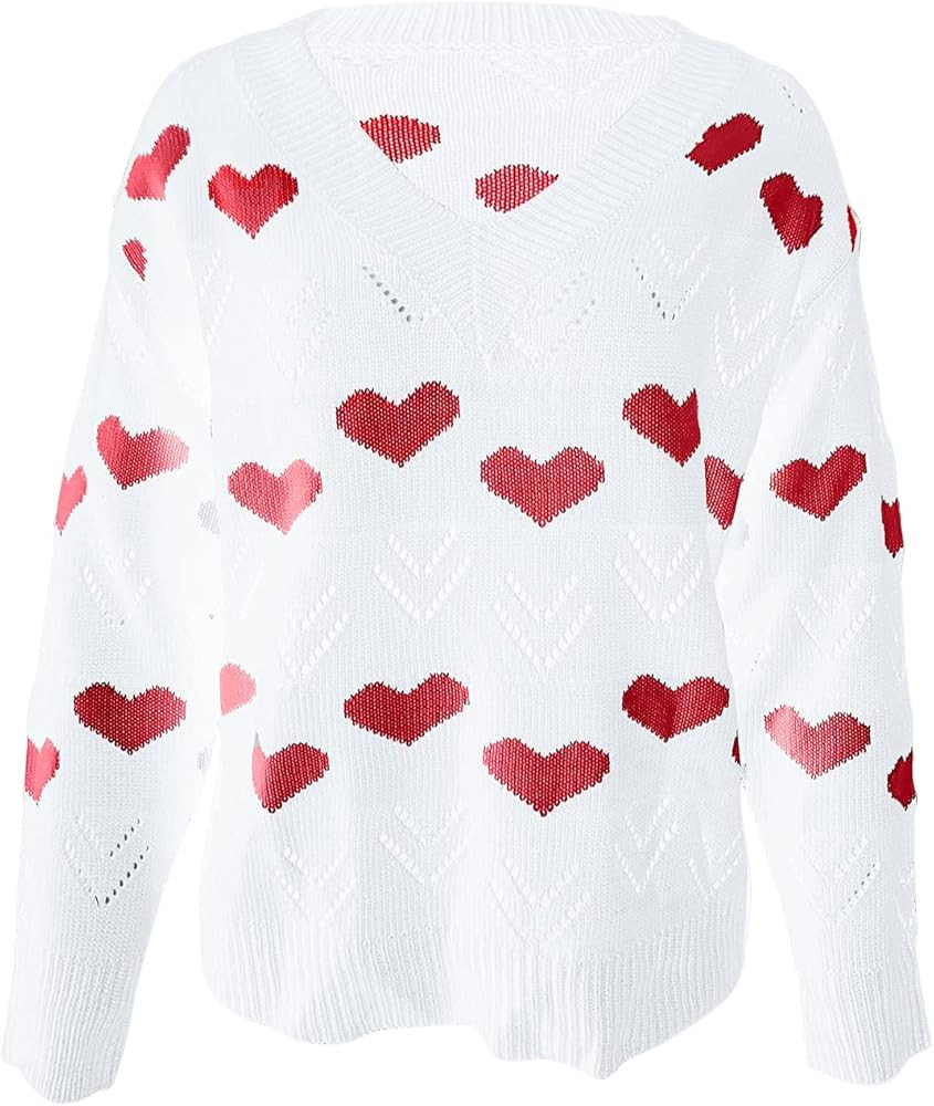 Beautooly New Womens Cute Long Sleeve Sweater Winter Warm Knitted Sweatshirt | Amazon (US)